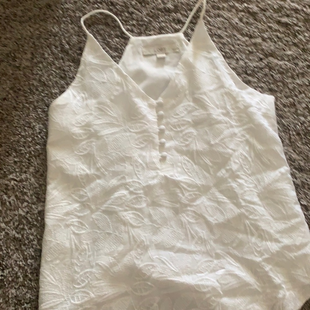 Petite white Loft tank